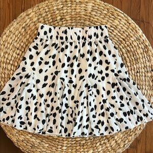 Mazik Black and White Skater Skirt